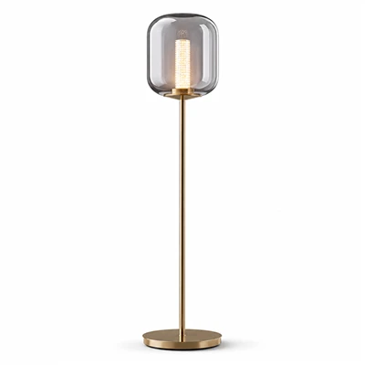 Scáth Gloine Lampa Urlár faoi stiúir